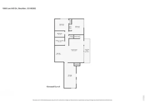 Floorplan - 1060 Lee Hill Dr, Boulder, CO 80302 photo 2 of 2