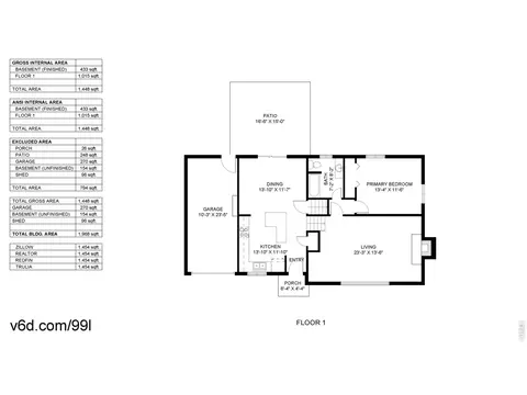 Floorplan - 915 Yale Rd, Boulder, CO 80305 photo 1 of 2
