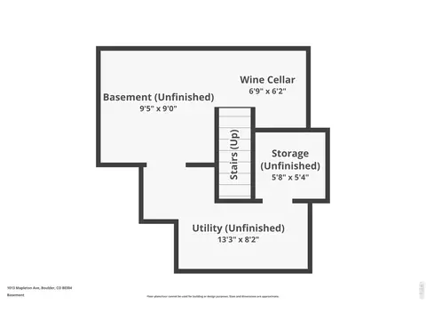 Floorplan - 1013 Mapleton Ave, Boulder, CO 80304 photo 1 of 1