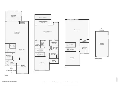 Floorplan - 3119 Bell Dr, Boulder, CO 80301 photo 1 of 2