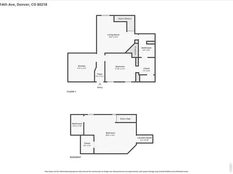 Floorplan - 807 E 14th Ave # 2, Denver, CO 80218 photo 3 of 3