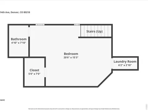 Floorplan - 807 E 14th Ave # 2, Denver, CO 80218 photo 2 of 3
