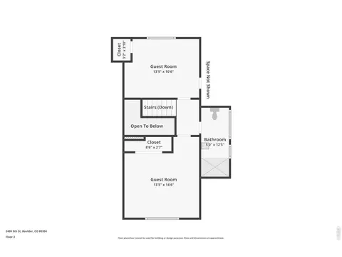 Floorplan - 2409 5th St, Boulder, CO 80304 photo 3 of 4
