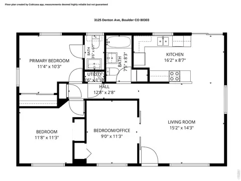 Floorplan - 3125 Denton Ave, Boulder, CO 80303 photo 1 of 1
