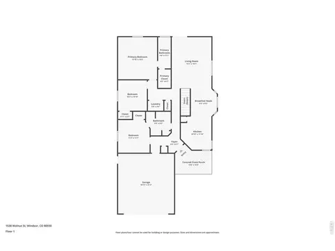 Floorplan - 1530 Walnut St, Windsor, CO 80550 photo 1 of 2