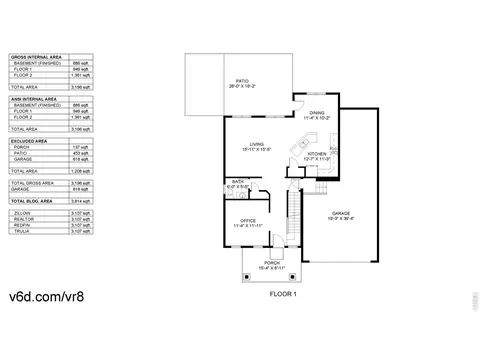 Floorplan - 1509 Cirque Valley Ln, Severance, CO 80550 photo 1 of 3