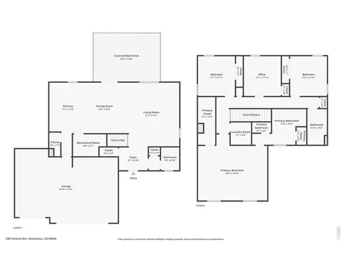 Floorplan - 339 Central Ave, Severance, CO 80550 photo 1 of 2
