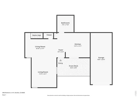 Floorplan - 3006 Redstone Ln #E1, Boulder, CO 80305 photo 1 of 3