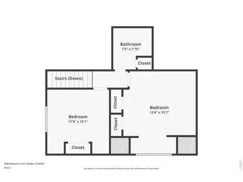 Floorplan - 3006 Redstone Ln #E1, Boulder, CO 80305 photo 2 of 3
