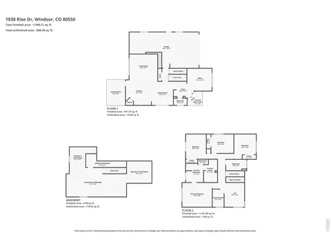 Floorplan - 1838 Rise Dr, Windsor, CO 80550 photo 1 of 1