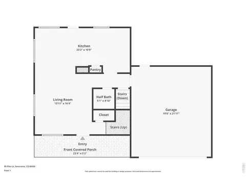 Floorplan - 99 Pike Ln, Severance, CO 80550 photo 2 of 4