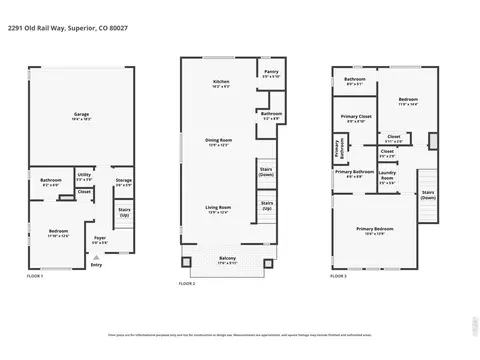 Floorplan - 2291 Old Rail Way, Superior, CO 80027 photo 1 of 1