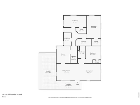 Floorplan - 116 E 5th Ave, Longmont, CO 80504 photo 1 of 1