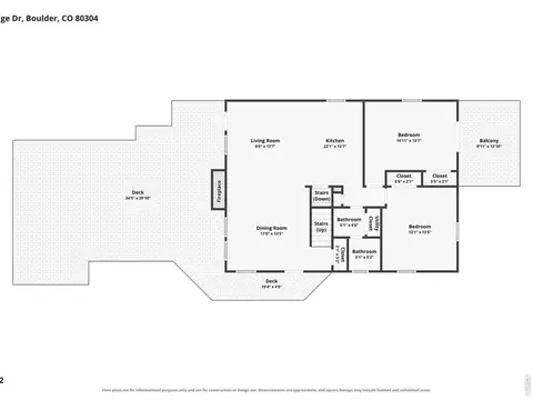 Floorplan - 36 Ridge Dr, Boulder, CO 80304 photo 2 of 3