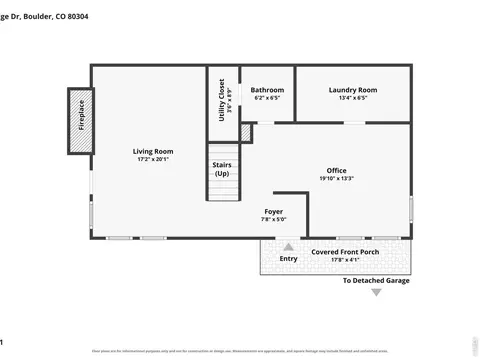 Floorplan - 36 Ridge Dr, Boulder, CO 80304 photo 1 of 3