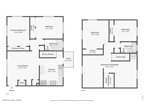 Floorplan - 1552 Oak Ave, Boulder, CO 80304 photo 3 of 3