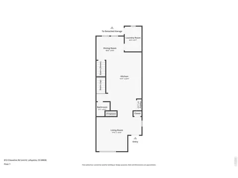 Floorplan - 812 E Baseline Rd #B, Lafayette, CO 80026 photo 1 of 4