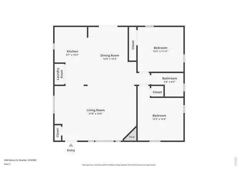 Floorplan - 2328 Walnut St, Boulder, CO 80302 photo 1 of 1