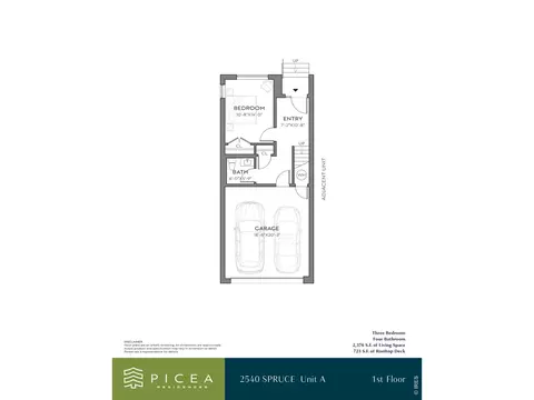 Floorplan - 2540 Spruce St #A, Boulder, CO 80302 photo 1 of 4