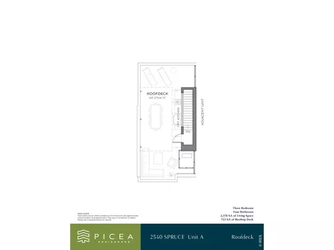 Floorplan - 2540 Spruce St #A, Boulder, CO 80302 photo 4 of 4