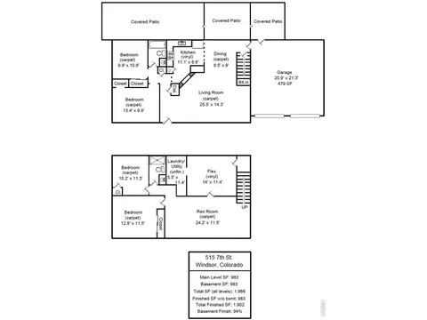 Floorplan - 515 7th St, Windsor, CO 80550 photo 1 of 1