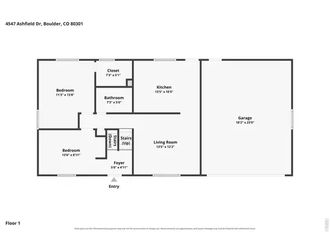 Floorplan - 4547 Ashfield Dr, Boulder, CO 80301 photo 2 of 2