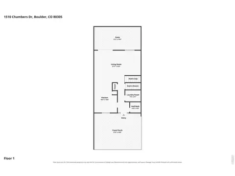 Floorplan - 1510 Chambers Dr, Boulder, CO 80305 photo 1 of 4
