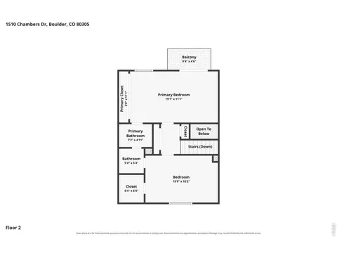 Floorplan - 1510 Chambers Dr, Boulder, CO 80305 photo 2 of 4