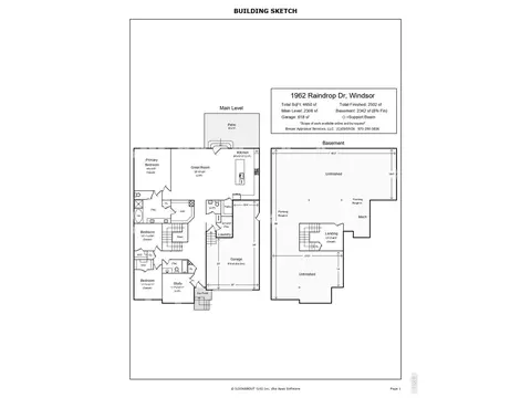 Floorplan - 1962 Raindrop Dr, Windsor, CO 80550 photo 1 of 1