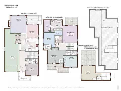Floorplan - 4616 Sunnyside Pl, Boulder, CO 80301 photo 1 of 1