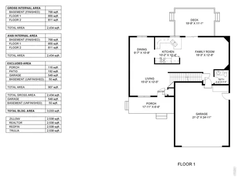 Floorplan - 503 Broadview Dr, Severance, CO 80550 photo 1 of 3