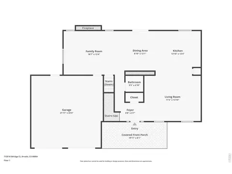 Floorplan - 7120 Eldridge Ct, Arvada, CO 80004 photo 1 of 4