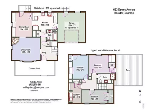 Floorplan - 653 Dewey Ave, Boulder, CO 80304 photo 1 of 1