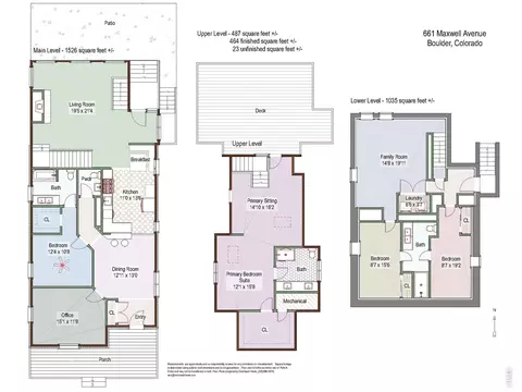 Floorplan - 661 Maxwell Ave, Boulder, CO 80304 photo 1 of 2