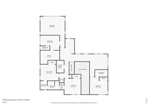 Floorplan - 1702 Branching Canopy Dr, Windsor, CO 80550 photo 2 of 2