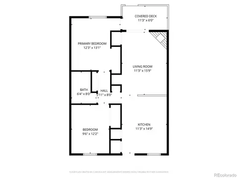Floorplan - 5491 E Warren Ave #218, Denver, CO 80222 photo 1 of 1