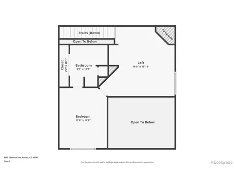 Floorplan - 9903 E Mexico Ave, Denver, CO 80247 photo 2 of 3