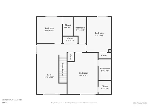 Floorplan - 21417 E 55th Pl, Denver, CO 80249 photo 2 of 2