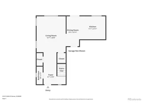 Floorplan - 21417 E 55th Pl, Denver, CO 80249 photo 1 of 2