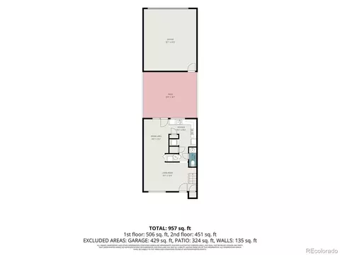 Floorplan - 16036 E Ithaca Pl #B, Aurora, CO 80013 photo 1 of 2