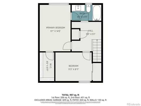 Floorplan - 16036 E Ithaca Pl #B, Aurora, CO 80013 photo 2 of 2
