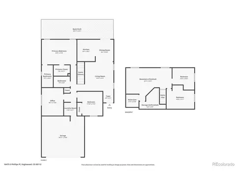 Floorplan - 16475 E Phillips Pl, Englewood, CO 80112 photo 3 of 3