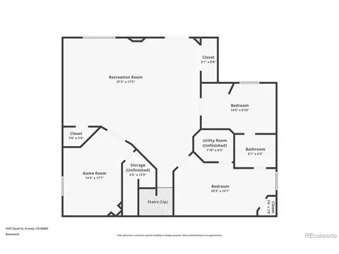 Floorplan - 5547 Quail St, Arvada, CO 80002 photo 3 of 3