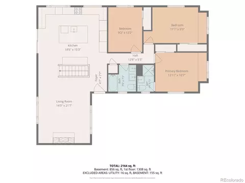 Floorplan - 3442 E Costilla Ave, Centennial, CO 80122 photo 1 of 2