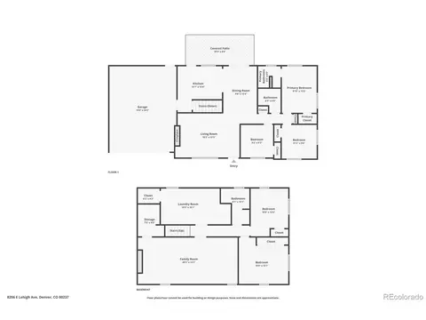 Floorplan - 8206 E Lehigh Ave, Denver, CO 80237 photo 3 of 3