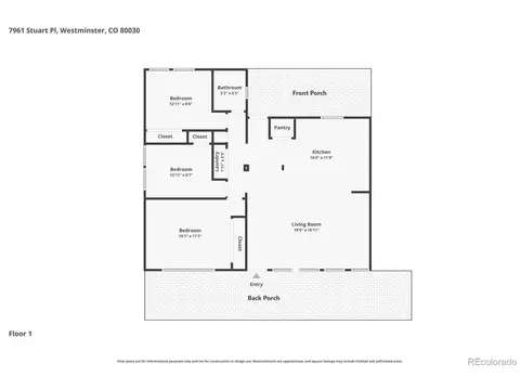 Floorplan - 7961 Stuart Pl, Westminster, CO 80030 photo 1 of 1