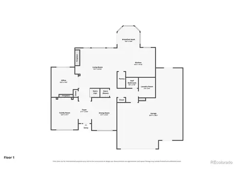 Floorplan - 18093 E Alamo Dr, Centennial, CO 80015 photo 1 of 3