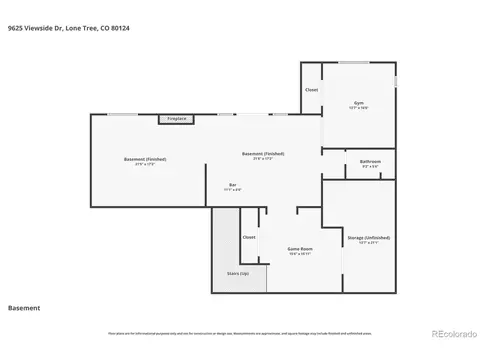 Floorplan - 9625 Viewside Dr, Lone Tree, CO 80124 photo 2 of 3