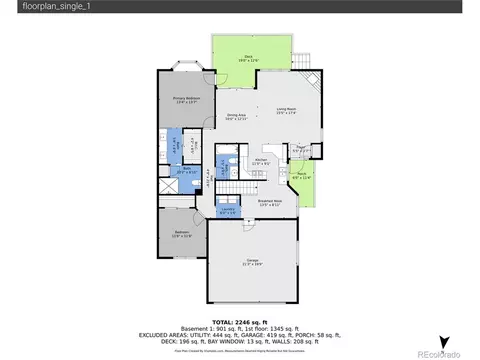 Floorplan - 15976 Double Eagle Dr #A, Morrison, CO 80465 photo 2 of 3