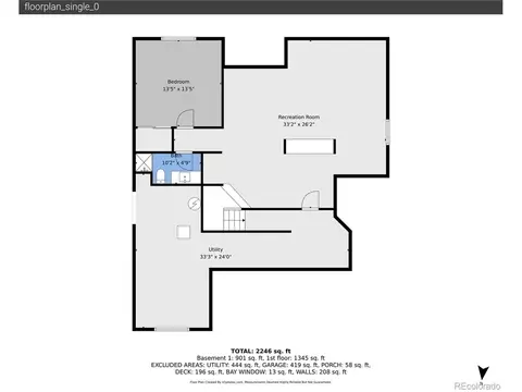Floorplan - 15976 Double Eagle Dr #A, Morrison, CO 80465 photo 1 of 3